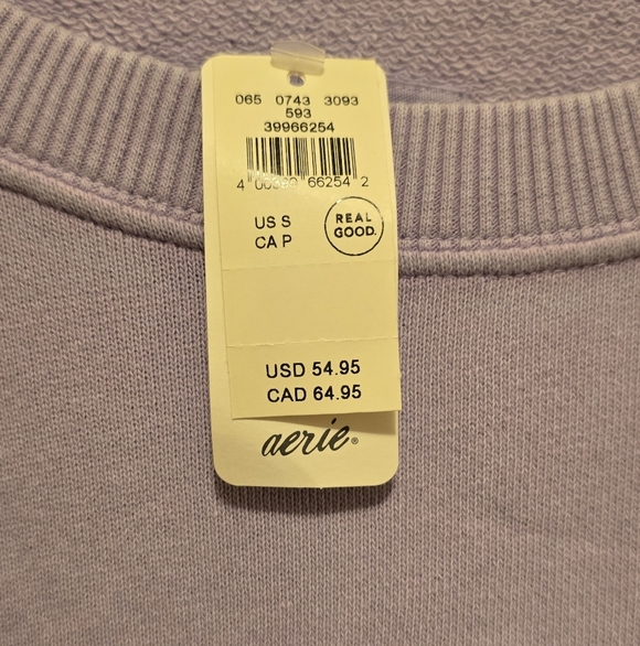 Aerie Lavender Graphic Crewneck oversized sweatshirt - Picture 4 of 4